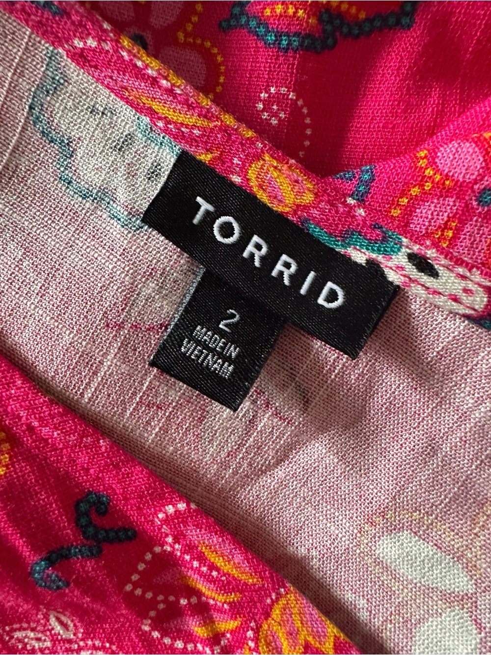 Torrid Pink Jungle Leopard Floral Button Front Midi Dress Tie Waist Plus Size - Picture 8 of 9